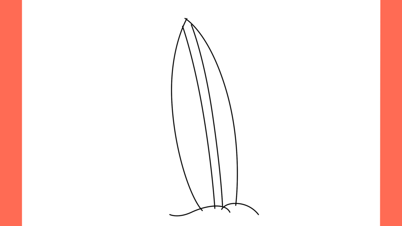 Tutoriel de dessin 149 Comment dessiner une planche de surf (3)