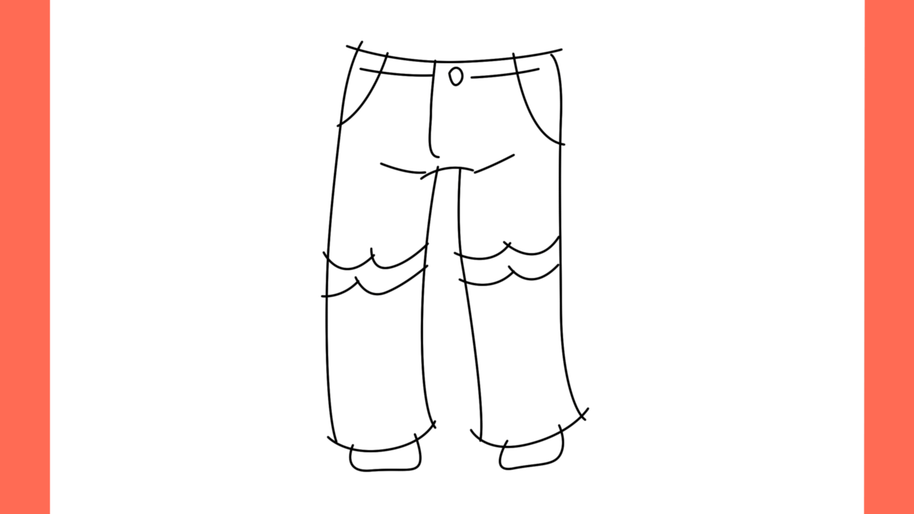 Tutoriel de dessin 150 Comment dessiner une pantalon d'hiver facile (7)