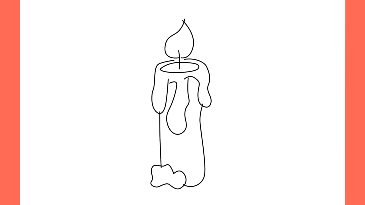 Tutoriel de dessin 156 Comment dessiner une bougie (5)