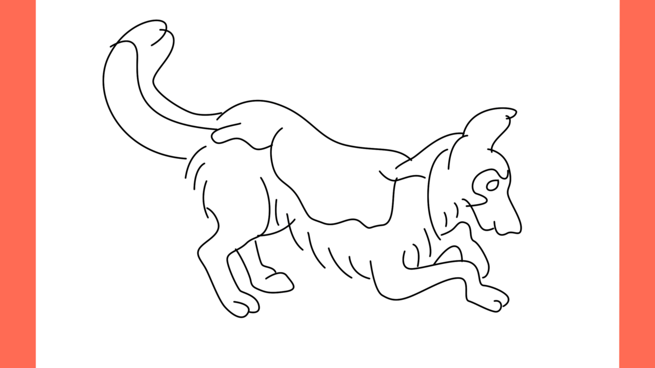 Tutoriel de dessin 158 Comment dessiner un shepherd dog (11)