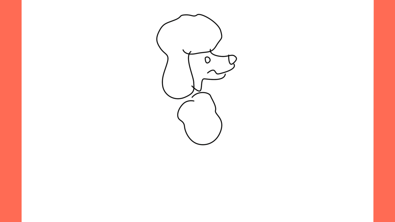 Tutoriel de dessin 159 Comment dessiner un poodle debout (3)