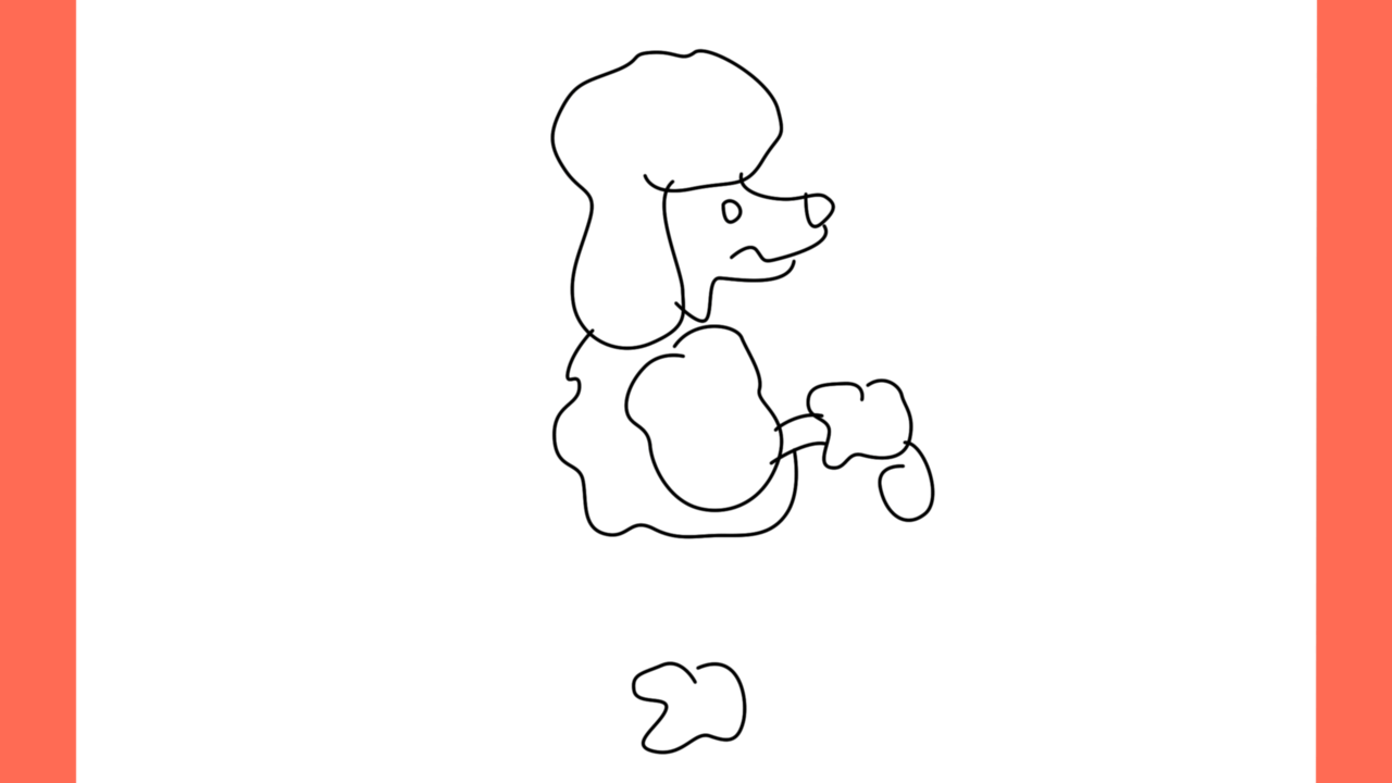 Tutoriel de dessin 159 Comment dessiner un poodle debout (6)