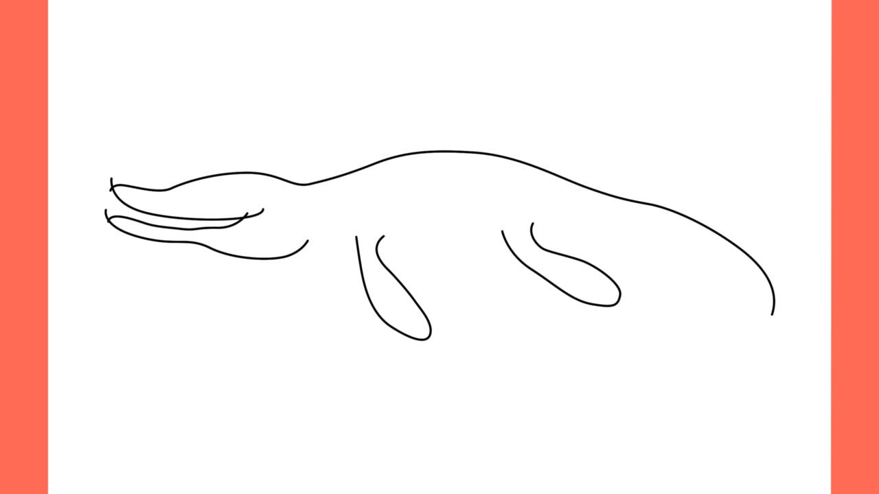 Tutoriel de dessin 161 Comment dessiner un Kronosaurus (4)