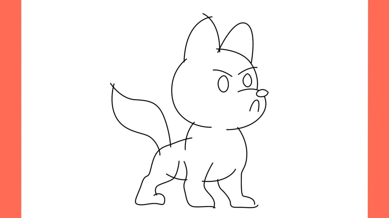 Tutoriel de dessin 163 Comment dessiner un chien en colère (11)