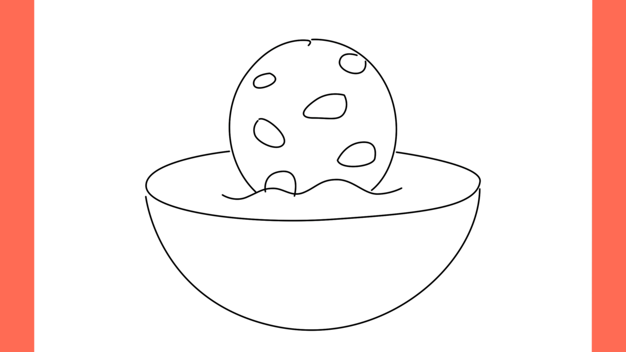 Tutoriel de dessin 164 Comment dessiner un biscuit trempé dans du thé (5)