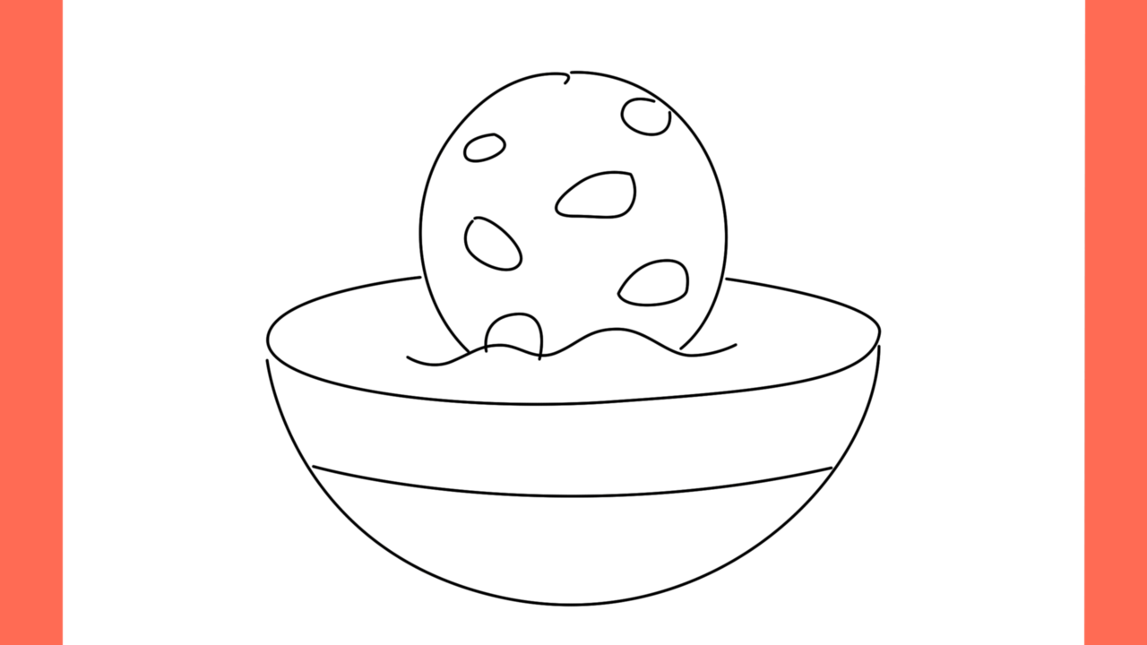 Tutoriel de dessin 164 Comment dessiner un biscuit trempé dans du thé (6)