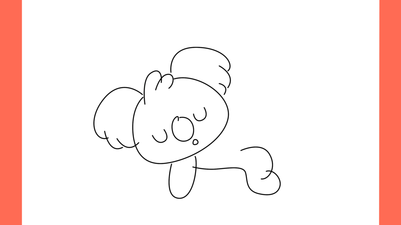 Comment dessiner un koala endormi sur une branche (7)