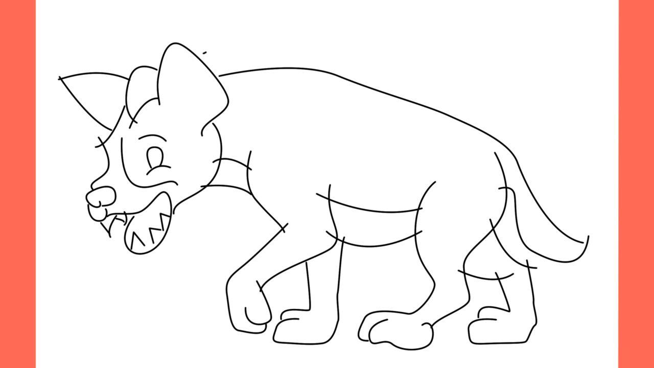 Tutoriel de dessin 166 Comment dessiner une hyène (14)