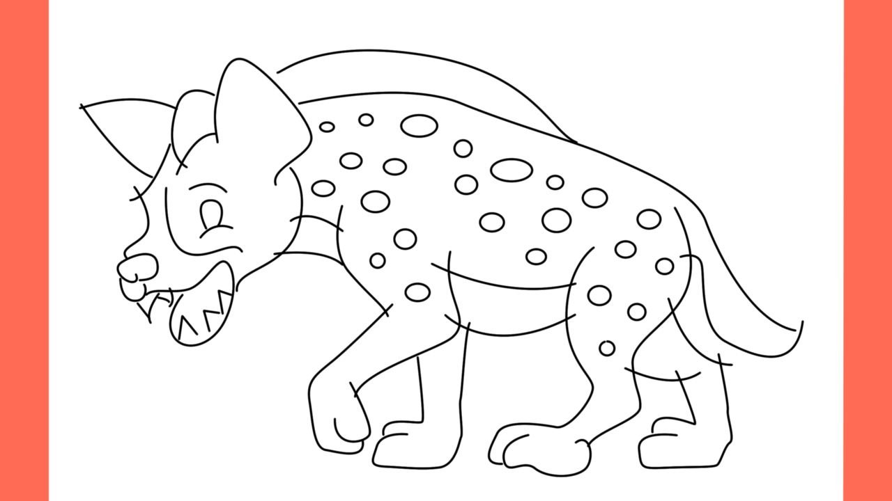 Tutoriel de dessin 166 Comment dessiner une hyène (16)