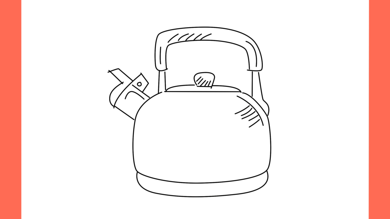 Tutoriel de dessin 167 Comment dessiner une bouilloire (10)