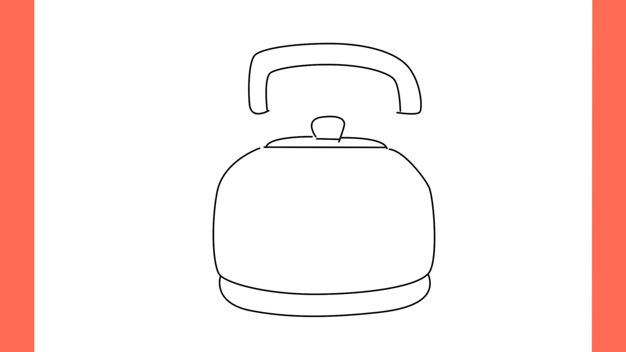 Tutoriel de dessin 167 Comment dessiner une bouilloire (5)
