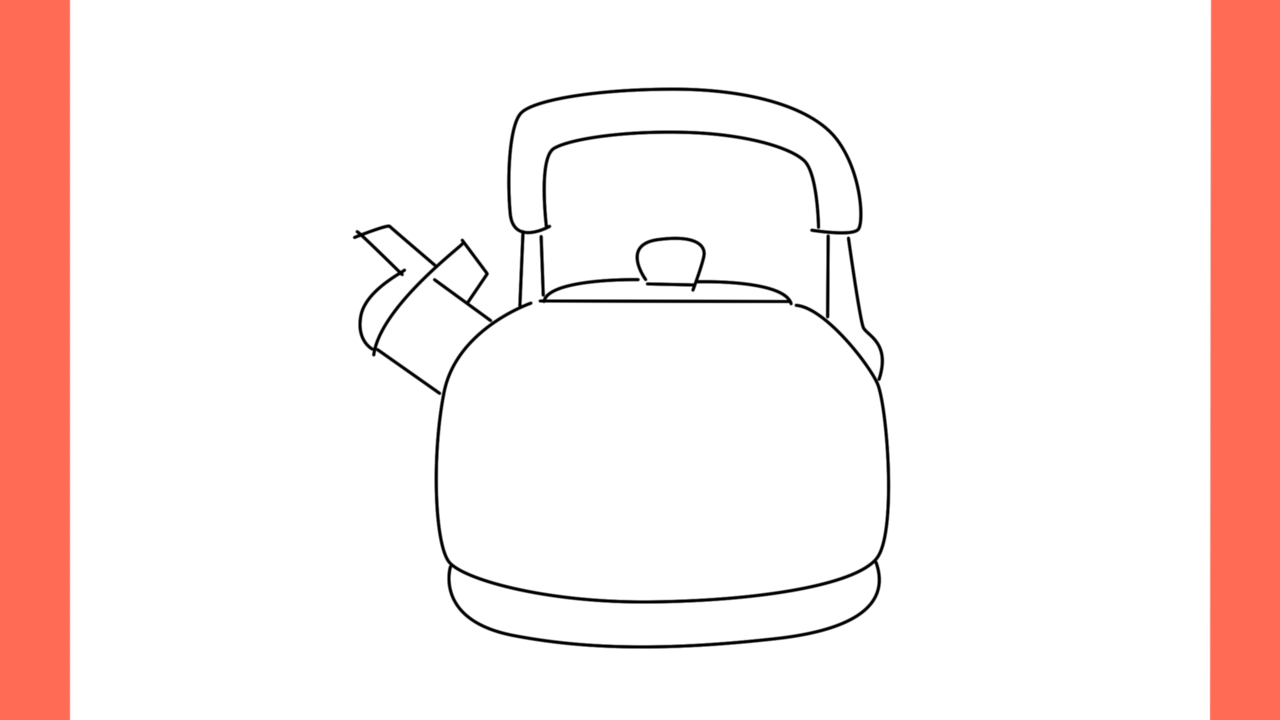 Tutoriel de dessin 167 Comment dessiner une bouilloire (7)
