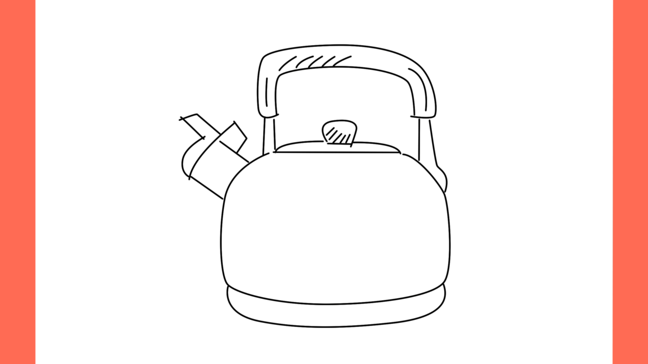 Tutoriel de dessin 167 Comment dessiner une bouilloire (9)