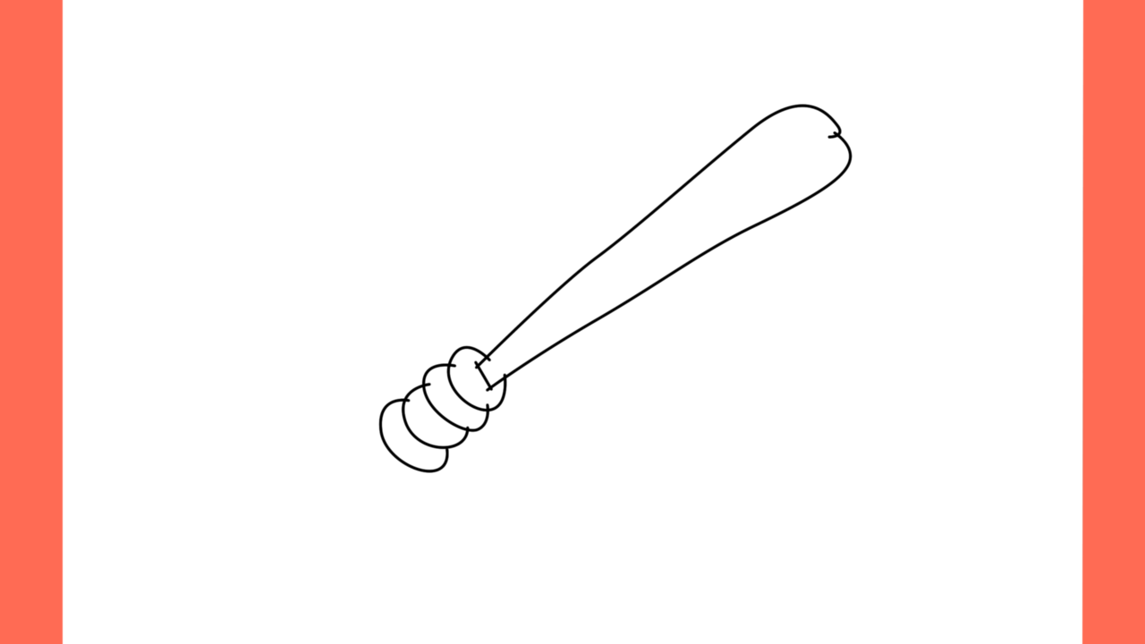 Tutoriel de dessin 168 Comment dessiner une baton de police (3)