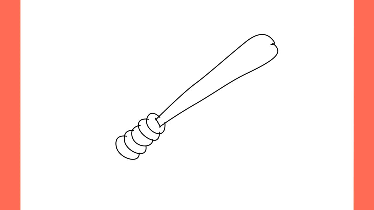 Tutoriel de dessin 168 Comment dessiner une baton de police (4)