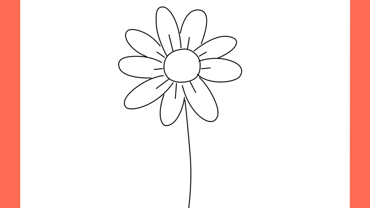 Tutoriel de dessin 171 Comment dessiner un tournesol (5)