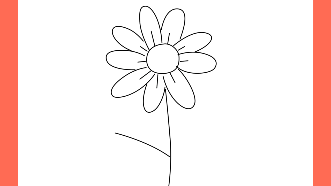 Tutoriel de dessin 171 Comment dessiner un tournesol (6)