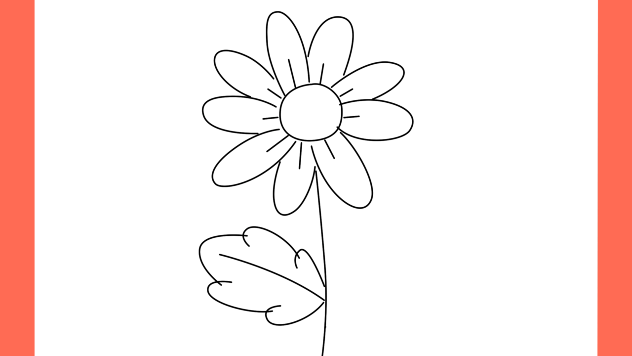 Tutoriel de dessin 171 Comment dessiner un tournesol (7)