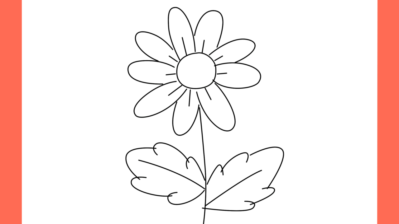 Tutoriel de dessin 171 Comment dessiner un tournesol (9)