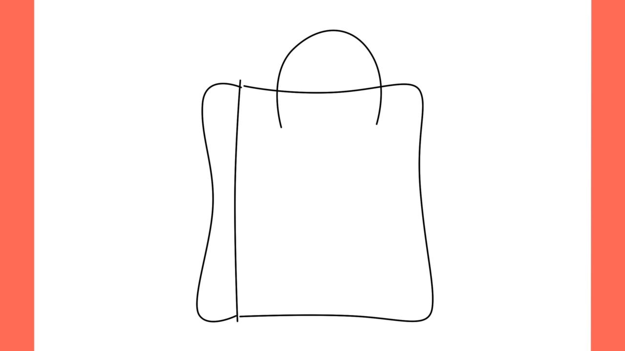 Tutoriel de dessin 173 Comment dessiner un sac de courses (3)