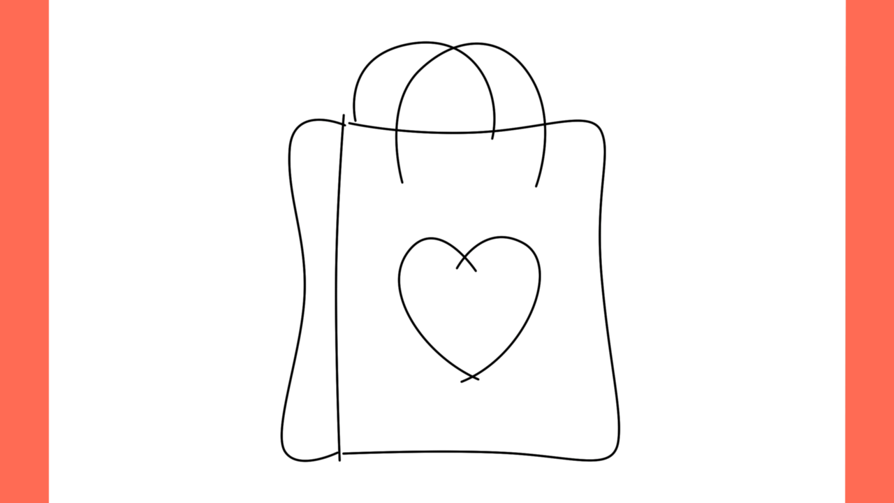 Tutoriel de dessin 173 Comment dessiner un sac de courses (5)