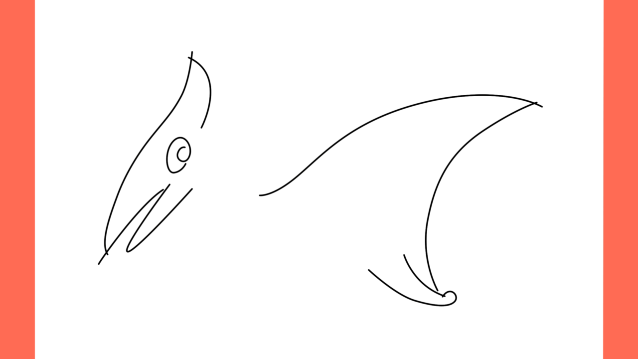 Tutoriel de dessin 174 Comment dessiner un Rhamphorhynchus (5)