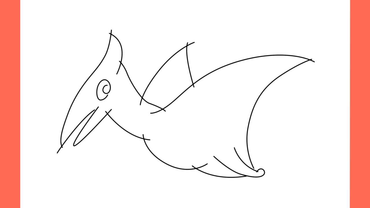 Tutoriel de dessin 174 Comment dessiner un Rhamphorhynchus (8)