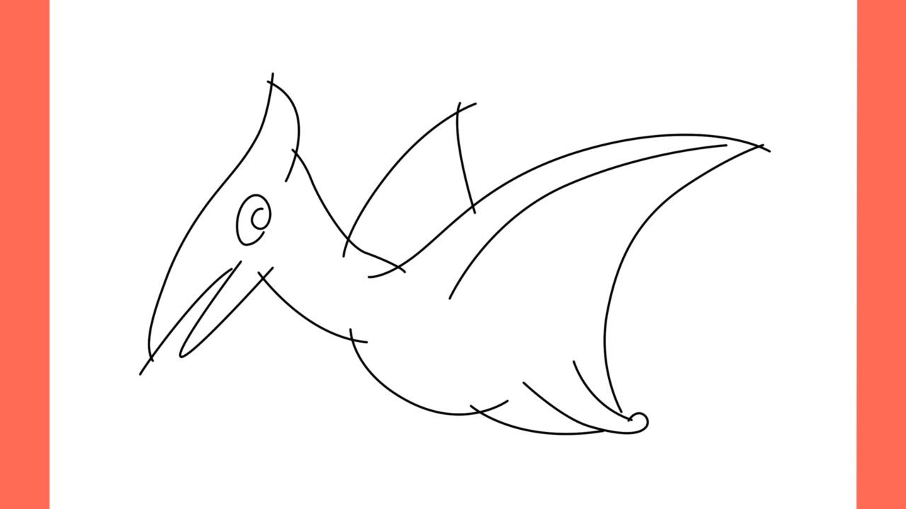 Tutoriel de dessin 174 Comment dessiner un Rhamphorhynchus (9)