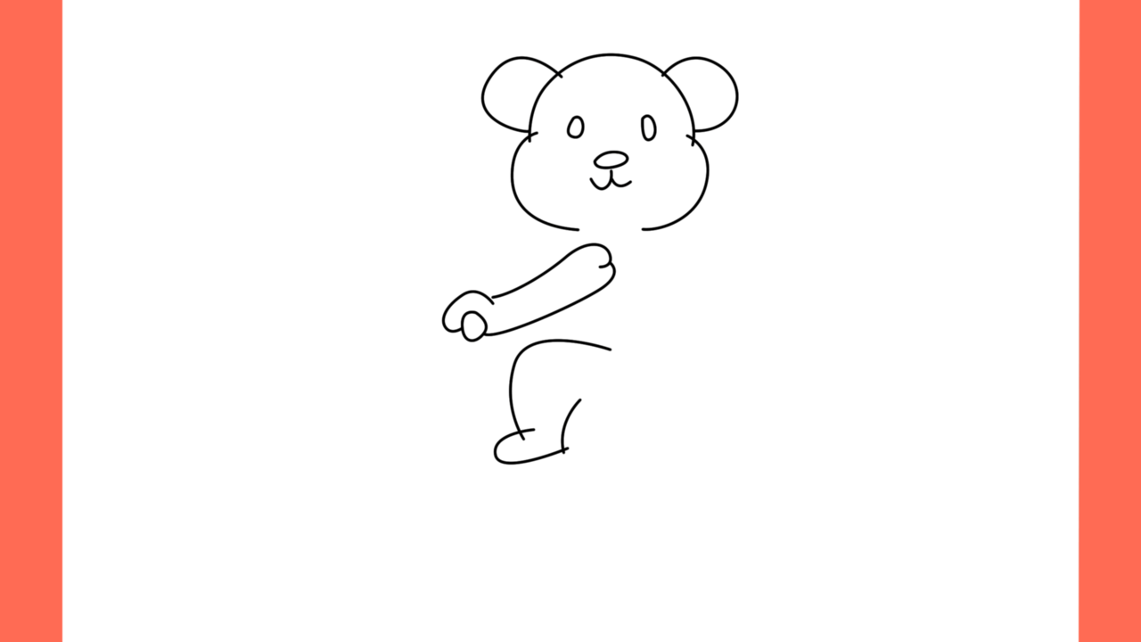 Tutoriel de dessin 177 Comment dessiner un ours en peluche sur un scooter (6)