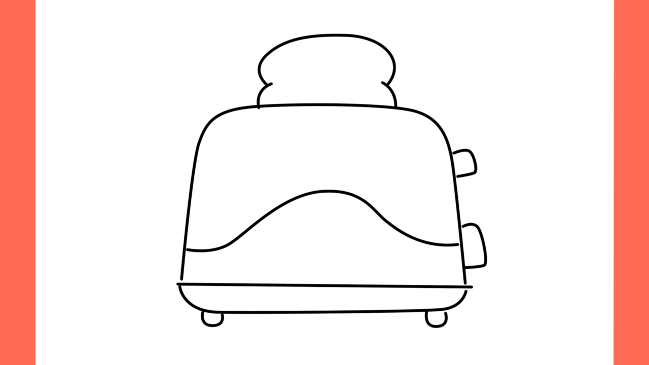 Tutoriel de dessin 180 Comment dessiner un grille pain (4)