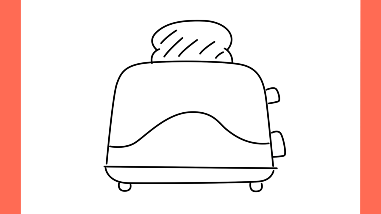 Tutoriel de dessin 180 Comment dessiner un grille pain (5)