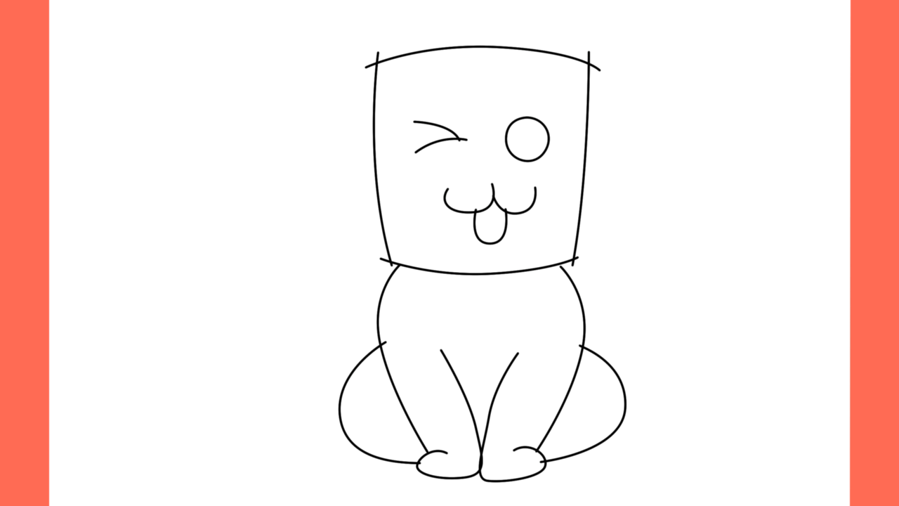 Tutoriel de dessin 182 Comment dessiner un chien à tête de guimauve (7)