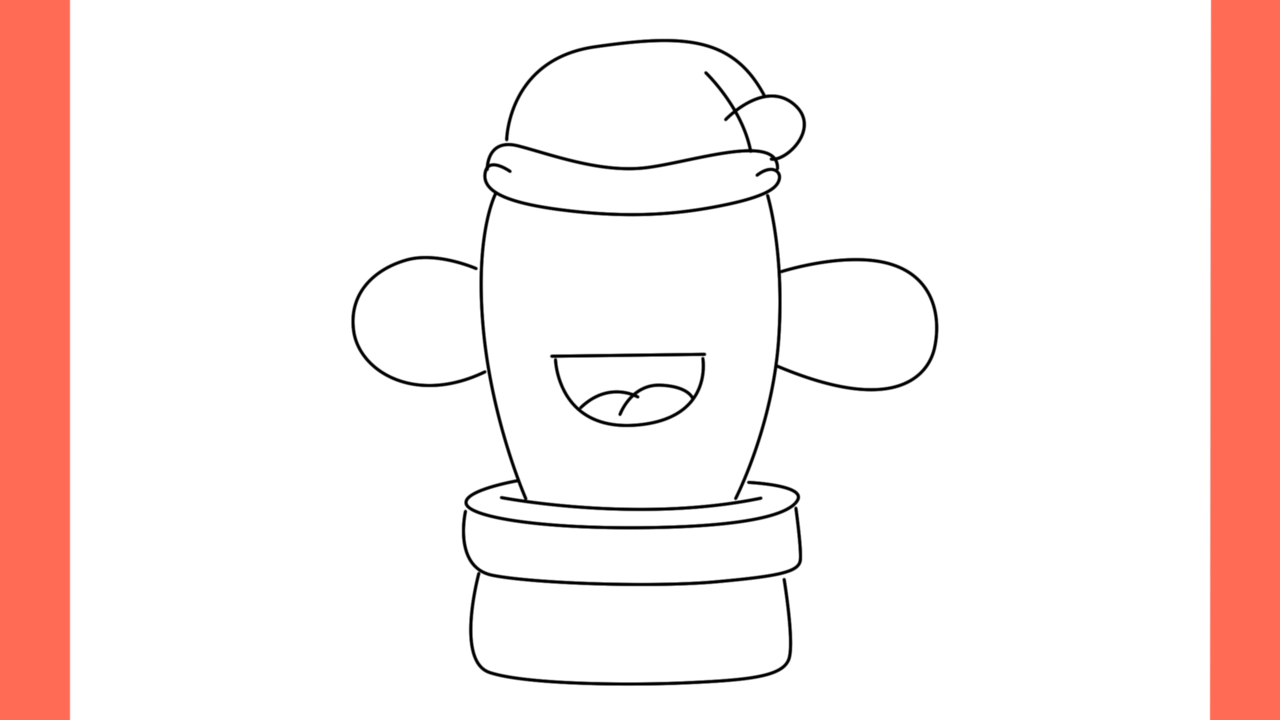 Tutoriel de dessin 183 Comment dessiner un cactus mignon (6)