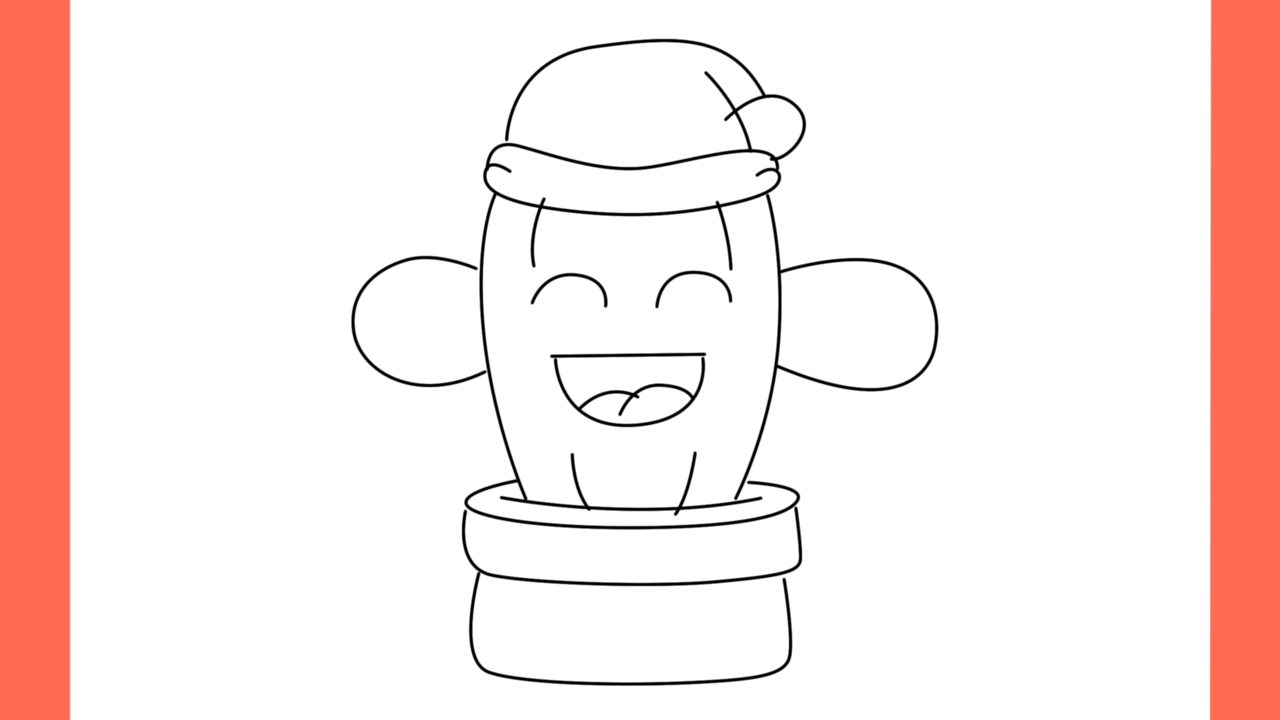 Tutoriel de dessin 183 Comment dessiner un cactus mignon (7)