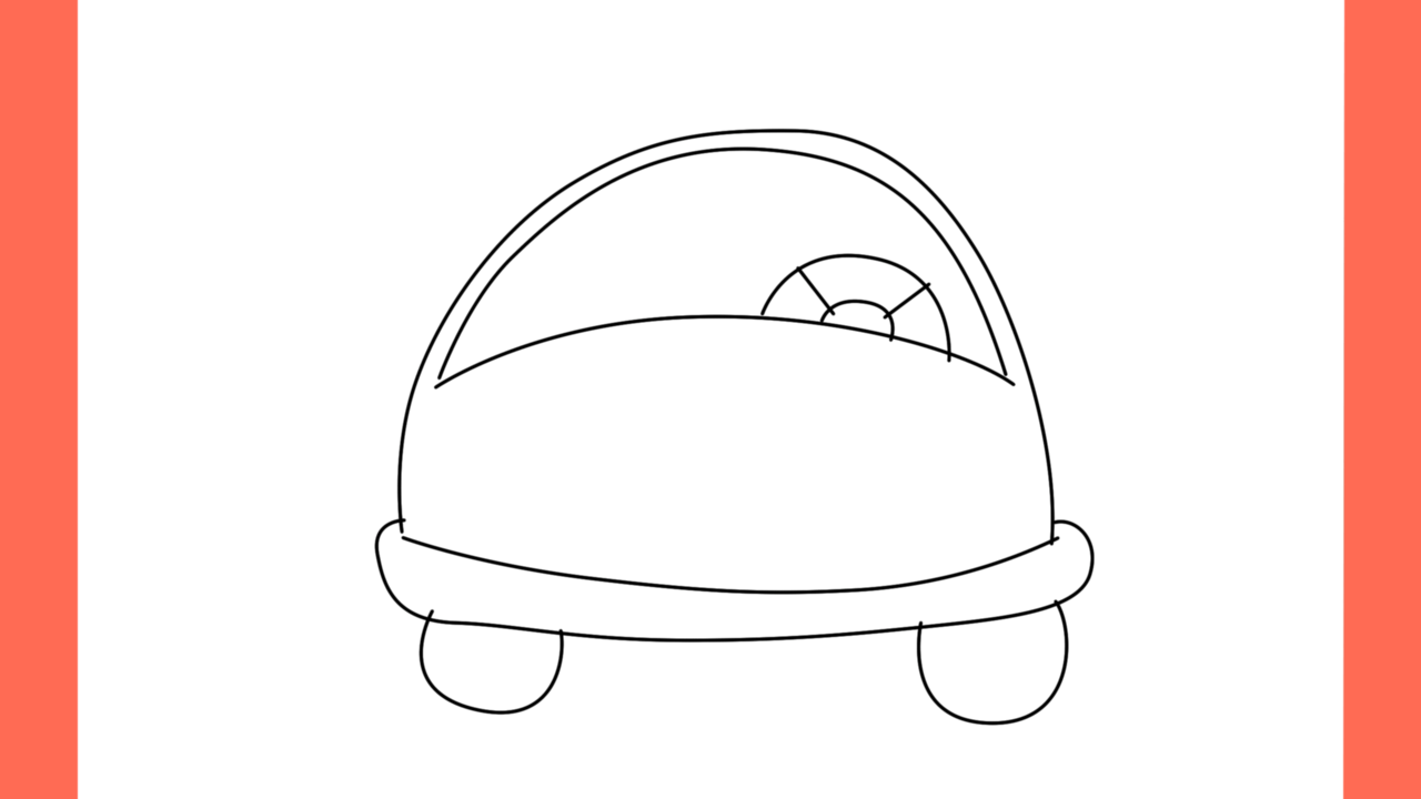 Tutoriel de dessin 187 Comment dessiner une voiture de police vue de face (5)