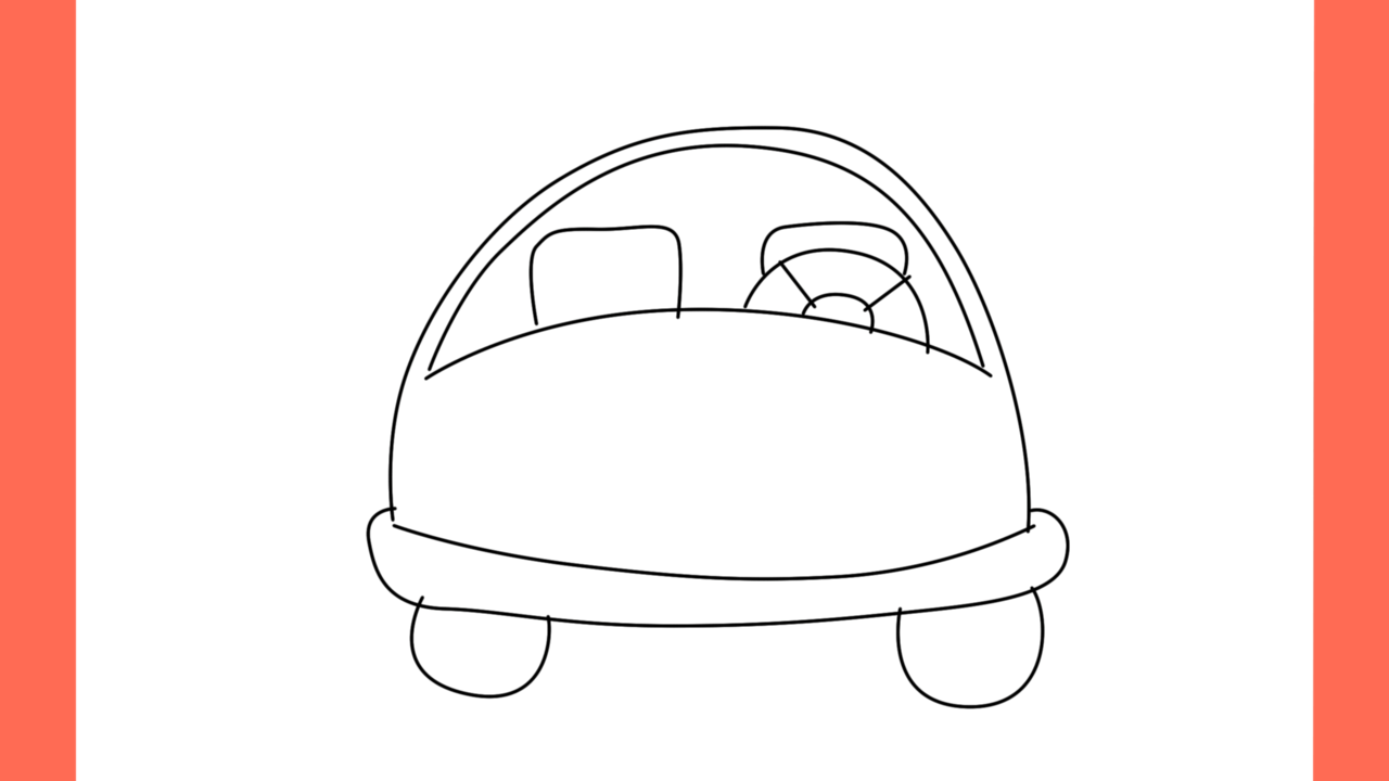 Tutoriel de dessin 187 Comment dessiner une voiture de police vue de face (6)