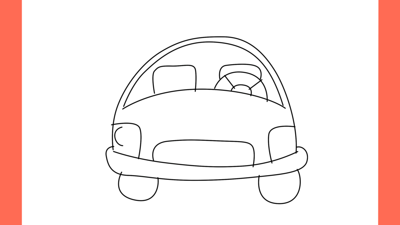 Tutoriel de dessin 187 Comment dessiner une voiture de police vue de face (7)
