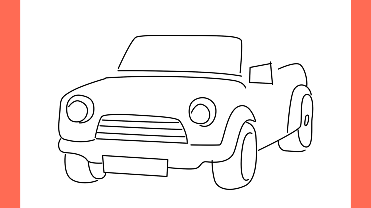 Tutoriel de dessin 188 Comment dessiner une voiture mini cooper (11)
