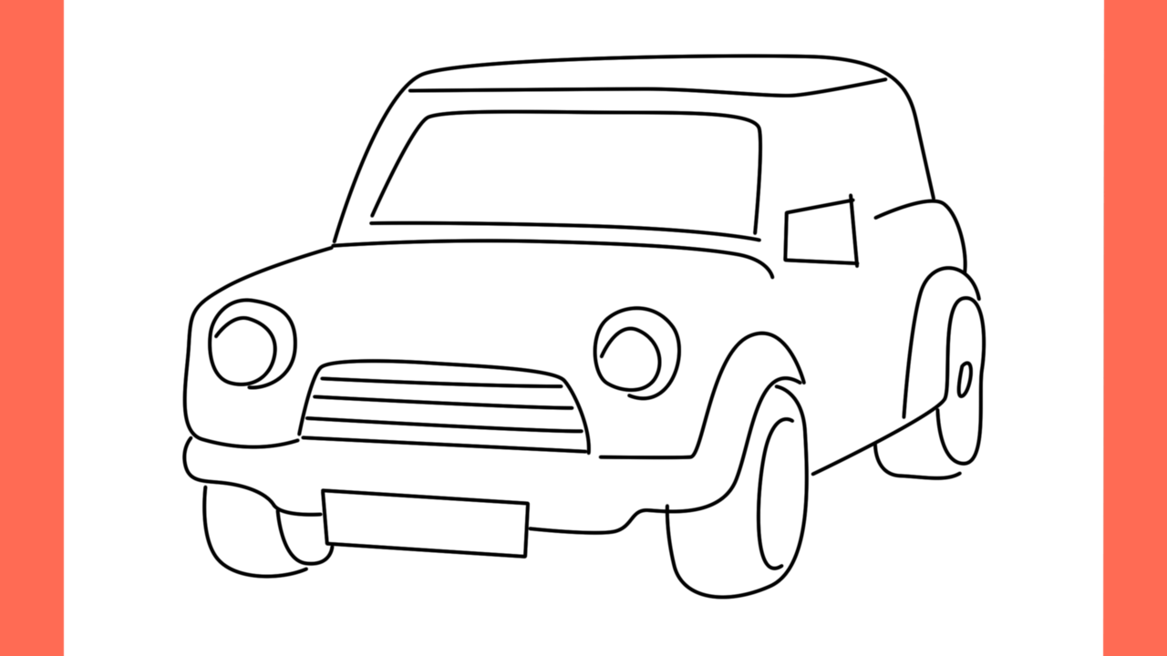 Tutoriel de dessin 188 Comment dessiner une voiture mini cooper (12)