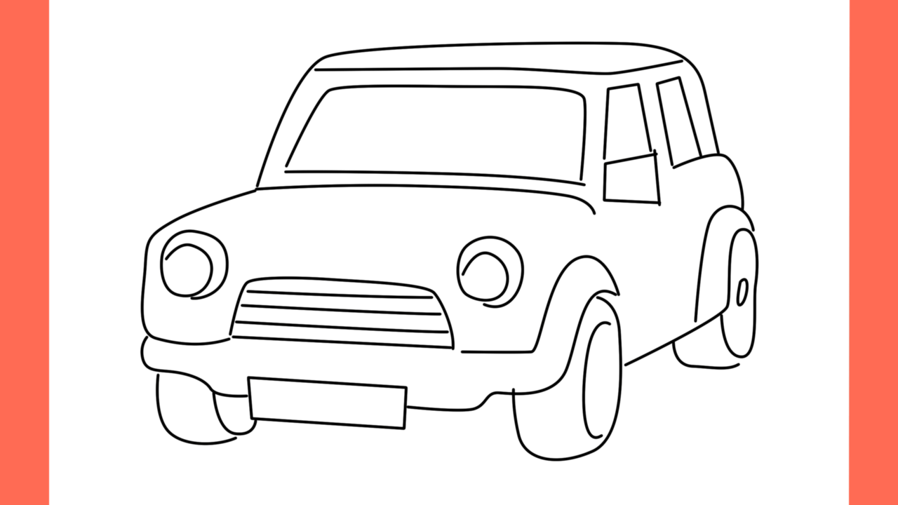 Tutoriel de dessin 188 Comment dessiner une voiture mini cooper (13)