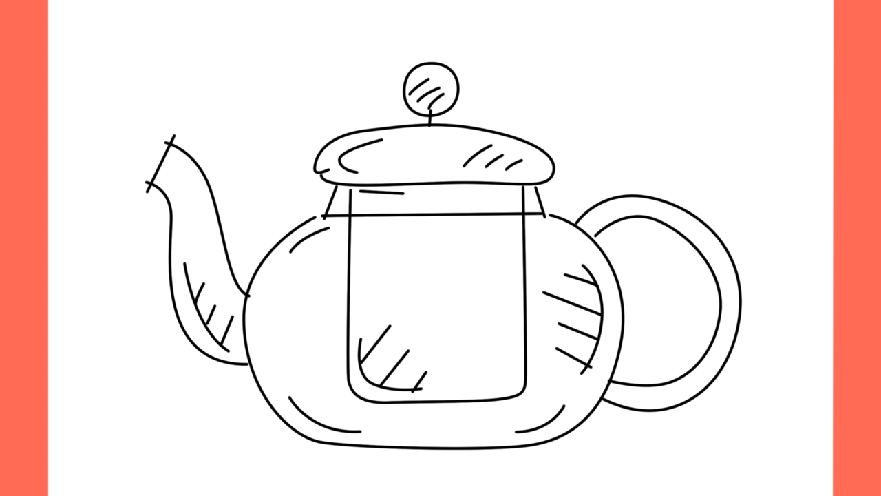 Tutoriel de dessin 189 Comment dessiner une théière Dessin de théière (11)
