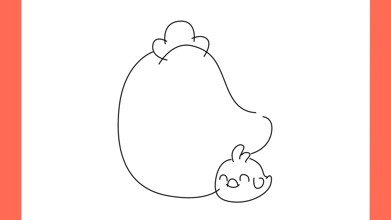 Tutoriel de dessin 191 Comment dessiner une poule avec ses poussins (6)