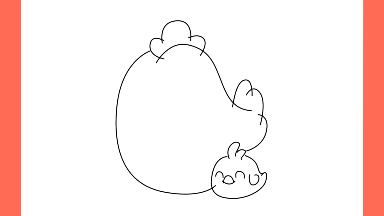 Tutoriel de dessin 191 Comment dessiner une poule avec ses poussins (7)