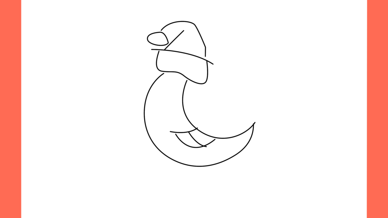 Tutoriel de dessin 196 Comment dessiner une lune qui court (4)